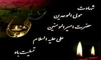 پیام تسلیت معاون غذا و دارو دانشگاه به مناسبت فرارسیدن ایام قدر و شهادت امیرالمومنین علی (ع) 